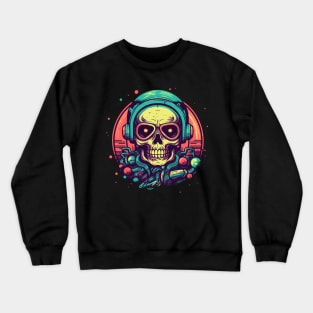 Cyberpunk Skull Pilot Crewneck Sweatshirt